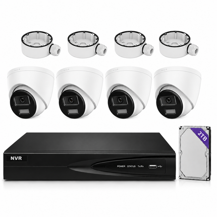 8CH 8MP NVR Security Camera System with Weatherproof Cameras