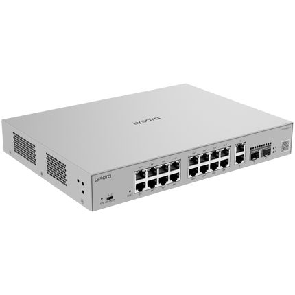 Lysora LCS-16GS-P 16-Port Cloud Managed PoE Switch | 250W PoE Budget