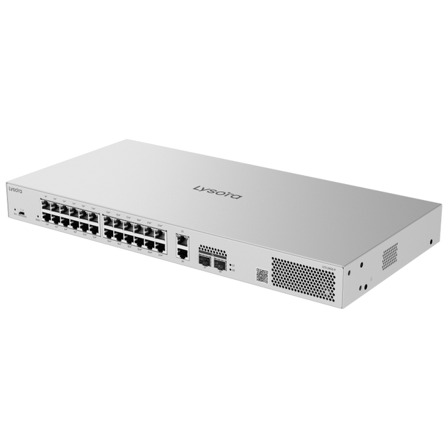 Lysora LCS-24GS-P 24-Port Cloud Managed PoE Switch | 370W PoE Budget