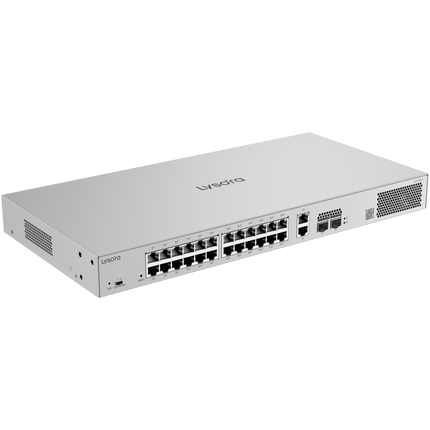 Lysora LCS-24GS-P 24-Port Cloud Managed PoE Switch | 370W PoE Budget