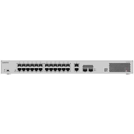 Lysora LCS-24GS-P 24-Port Cloud Managed PoE Switch | 370W PoE Budget