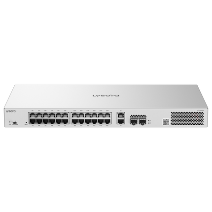 Lysora LCS-24GS-P 24-Port Cloud Managed PoE Switch | 370W PoE Budget