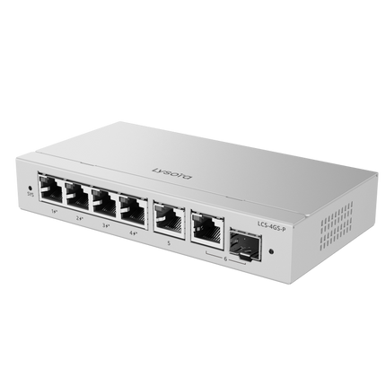 Lysora LCS-4GS-P 4-Port Cloud Managed PoE Switch