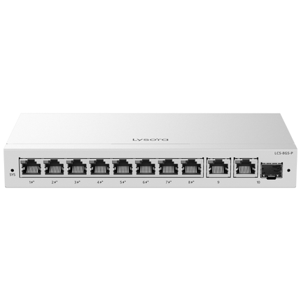 Lysora LCS-8GS-P 8-Port Cloud Managed PoE Switch | 120W PoE Budget