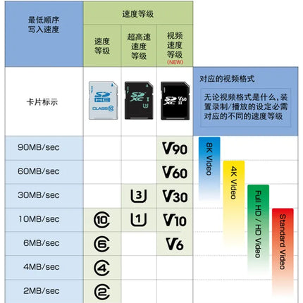 Secueye TF Memory Card Class 10 FAT32 High Speed Reading/Writing for Security Camera Dash Cam 24/7 Recording